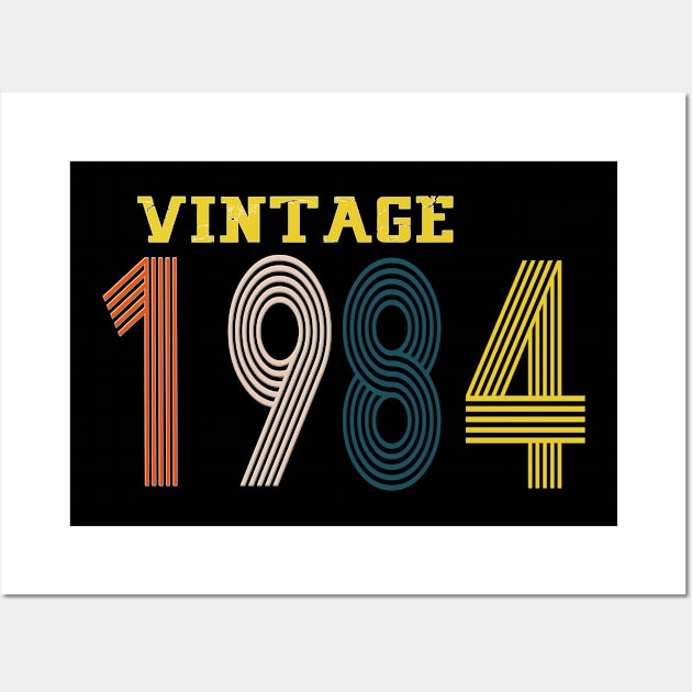 1984 year, retro, vintage Wall Art by Yoda